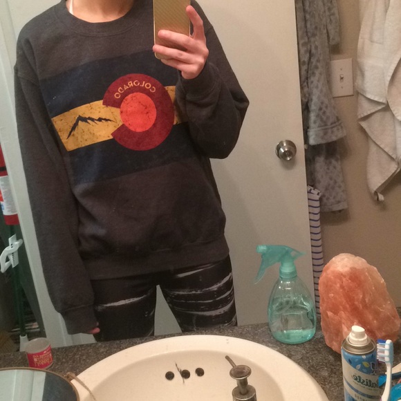 Urban Outfitters Sweaters - Adorable CO mountains Colorado UO grey hoodie